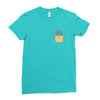 Heart Pocket Ladies Fitted T-Shirt