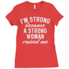 strong woman Ladies Fitted T-Shirt