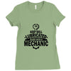 keep well lubricated sleep with a mechanic Ladies Fitted T-Shirt