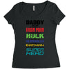 daddy you are my favorite superhero Women's Triblend Scoop T-shirt