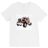 still plays with trucks family matching V-Neck Tee