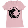 fish Ladies Fitted T-Shirt