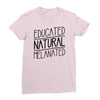 educated, natural, melanated Ladies Fitted T-Shirt