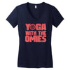 yoga with the omies Women's V-Neck T-Shirt