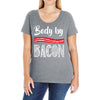 body by bacon! Ladies Curvy T-Shirt