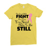 the lord will fight for you, you need only to be still Ladies Fitted T-Shirt
