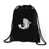 fish color Drawstring Bags