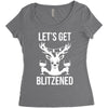 let's get blitzened 1 Women's Triblend Scoop T-shirt