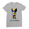 i don't do mornings Ladies Fitted T-Shirt