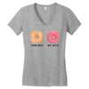 your wife my wife donuts Women's V-Neck T-Shirt