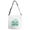 This Guy Loves Camping With His Fiance Adjustable Strap Totes