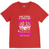 Want To Know If There Is L fe After Death Mess With My Daughter And F V-Neck Tee