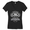 vintage quality without compromise 1966 aged to perfection Women's V-Neck T-Shirt
