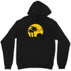 beach silhouette birds sand sunset Unisex Hoodie