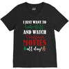 i just want to bake stuff and watch christmas movies all day V-Neck Tee