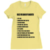 rules for dating my daughter shirt t shirt perfect father's gift Ladies Fitted T-Shirt