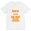 all men are created equal but only the best are born in january 1 V-Neck Tee