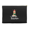 merry cristmas reindeer Accessory Pouches