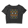 happy halloween ugly christmas sweater Crop Top