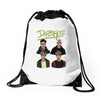dobre twins Drawstring Bags