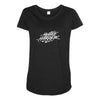 HUSTLE HARDER Maternity Scoop Neck T-shirt