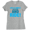 Eat Sleep Ride Ladies Fitted T-Shirt