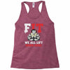 we all lift down here Racerback Tank