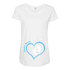 Baby Boy with Heart Any Name Customized Maternity Scoop Neck T-shirt
