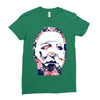 michael myers floral mask Ladies Fitted T-Shirt