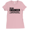 engineer funny t shirt engineers are never wrong t shirt shirt funny t Ladies Fitted T-Shirt