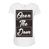 open the door Maternity Scoop Neck T-shirt