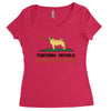colifornia republic parody pugfornia republic Women's Triblend Scoop T-shirt