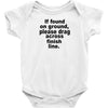 if found on ground please Baby Onesie