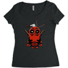 deadpool minion Women's Triblend Scoop T-shirt