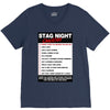 funny stag night checklist, ideal gift, christmas present V-Neck Tee