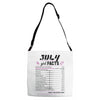 July Girl Facts Cancer Adjustable Strap Totes