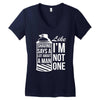 shaving says a lot about a man like Women's V-Neck T-Shirt