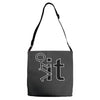 fk it funny college party Adjustable Strap Totes