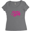 BOSS LADY Women's Triblend Scoop T-shirt
