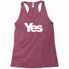 vote yes for scotland scottish independence Racerback Tank