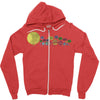 planetary chatter vectorized Zipper Hoodie