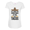 i love you and tacos. Maternity Scoop Neck T-shirt