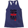 Keep Calm And Kill Zombies Racerback Tank
