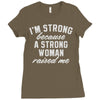 strong woman Ladies Fitted T-Shirt