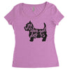 dog lover Women's Triblend Scoop T-shirt