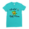 world's best mom Ladies Fitted T-Shirt