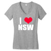 i heart nsw Women's V-Neck T-Shirt