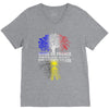 vivre en france des racines belges V-Neck Tee