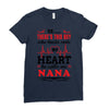 There's This Boy Who Stole My Heart He Calls Me Nana Ladies Fitted T-Shirt