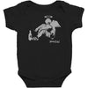 banksy fallen angel Baby Bodysuit